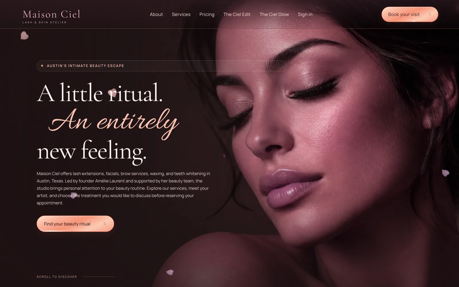 Maison Ciel website