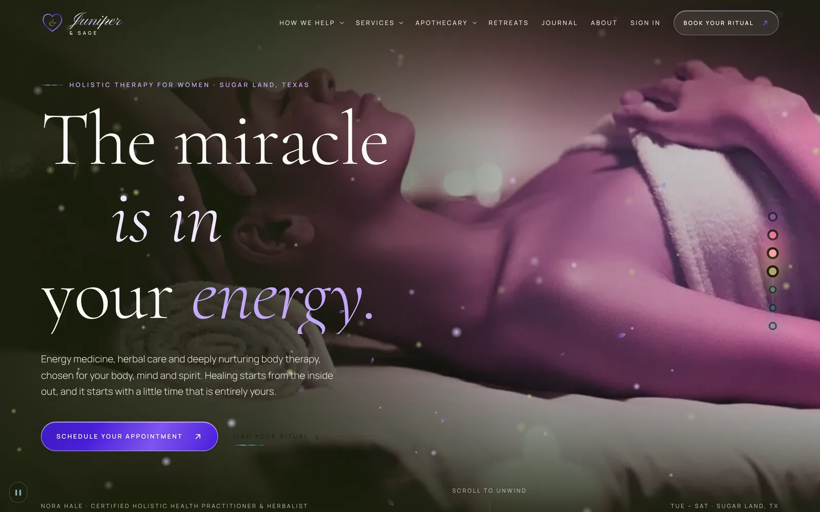 Juniper & Sage website